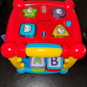 VTech "Busy Learners Activity Cube" Light & Sound Toddler's Learning Toy Works!